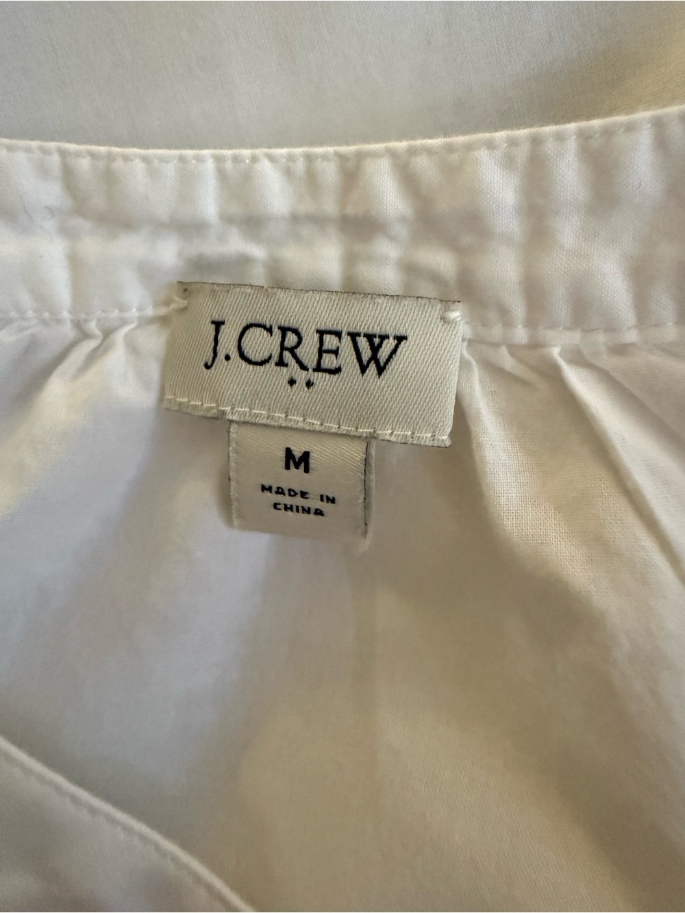 J Crew White Eyelet Button-Front Blouse - Picture 4 of 7